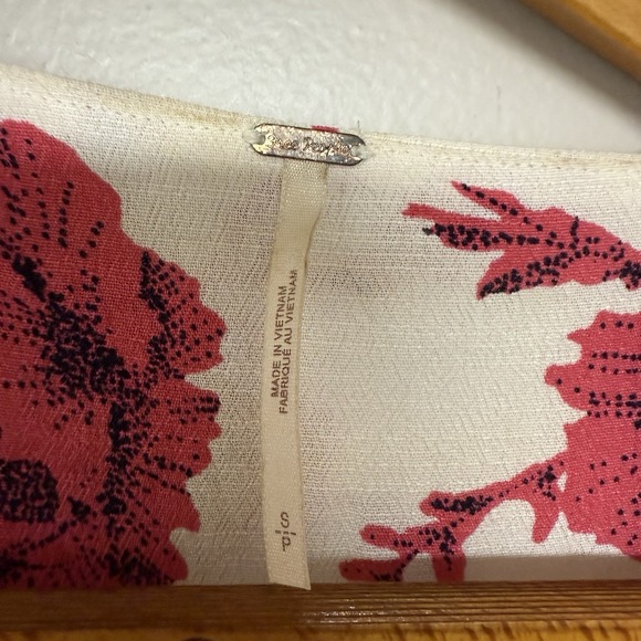 Free People French Quarter Mini Full Wrap Dress Women Small Ruffle Floral Flutte - Picture 4 of 6